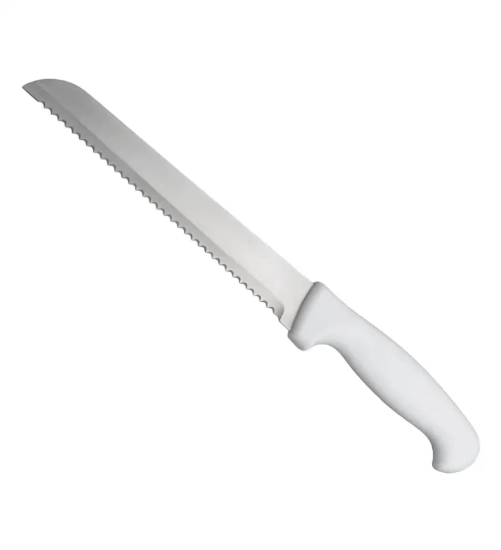 Cuchillo para Pan 8" Blanco de Acero Inoxidable 152-202-108 | Travessa