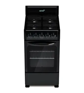 Estufa Acros NAW1001B 20″ Negra | 4 Quemadores Gas LP/NG