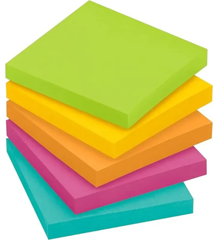 Notas Adhesivas Post-it 2 Cubos Neón Ultra 3x3" 1000 Hojas 2256-5 | 3M