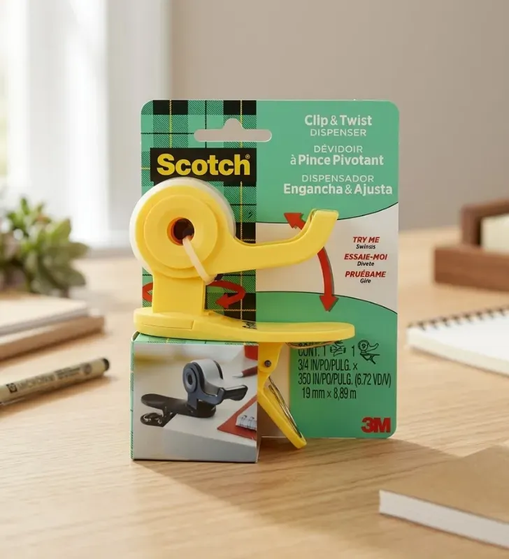 Dispensador de Cinta Scotch Clip & Twist Engancha & Ajusta 3277-7 | 3M