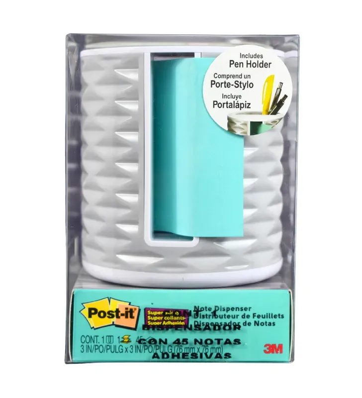 Despachador de Notas Post-it Pop-up con Portalápiz 3x3" 3410-4 | 3M