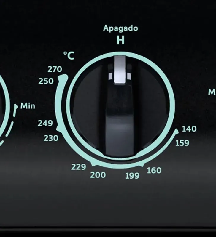 Estufa Acros NAW1001B 20″ Negra | 4 Quemadores Gas LP/NG