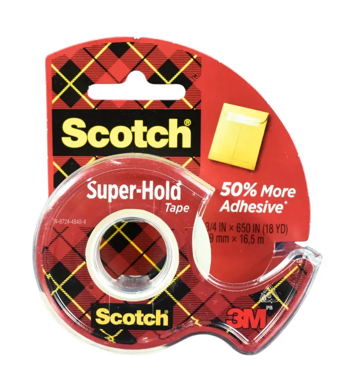 Cinta Adhesiva Scotch Super-Hold Tape 50% Más Adhesivo 19mmx16.5m 4037-4 | 3M