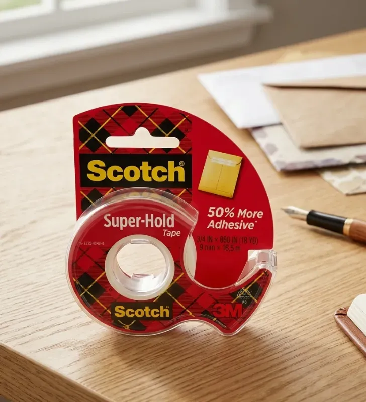 Cinta Adhesiva Scotch Super-Hold Tape 50% Más Adhesivo 19mmx16.5m 4037-4 | 3M