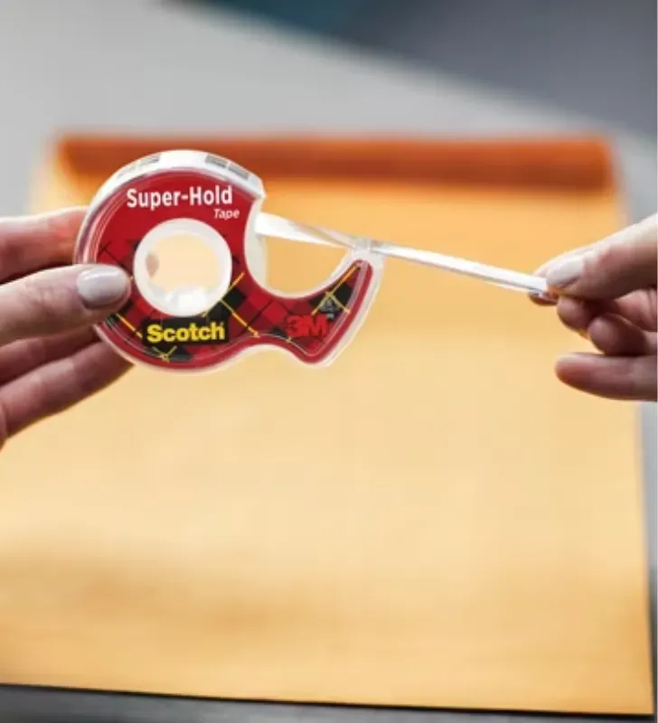 Cinta Adhesiva Scotch Super-Hold Tape 50% Más Adhesivo 19mmx16.5m 4037-4 | 3M
