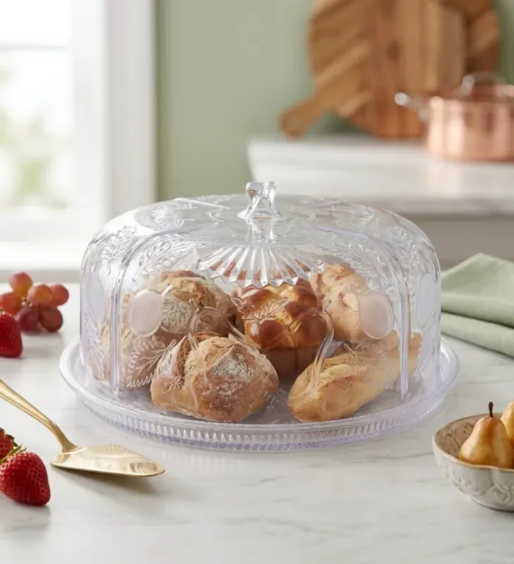 Panera Pastelera con Campana Poliestireno Peras W013* | Plasvic