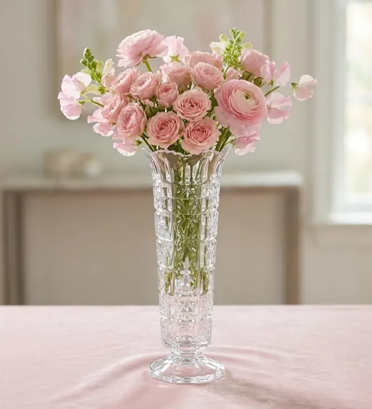 Florero Verona de Poliestireno Transparente 240ml W124 | Plasvic