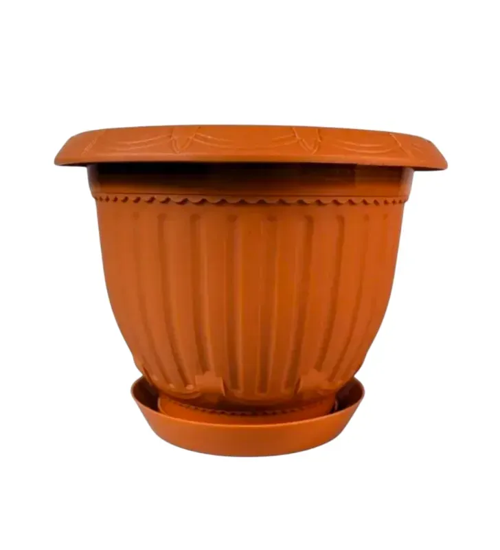 Maceta Clásica Mediana de Plástico Terracota W059* | Plasvic