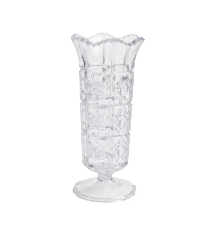 Florero Mini Verona de Poliestireno Transparente 80ml W136 | Plasvic