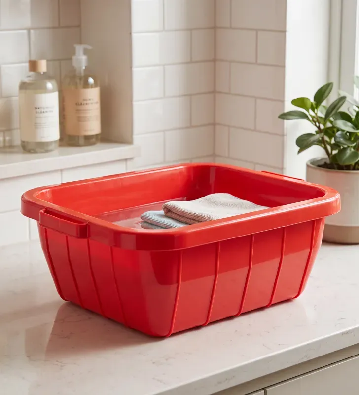 Palangana Rectangular de Polipropileno 13 Litros W154 | Plasvic