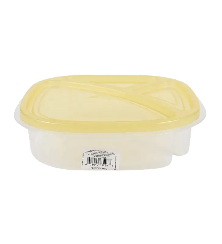 Recipiente Frog de Polipropileno Clarificado 3 Divisiones W207 | Plasvic
