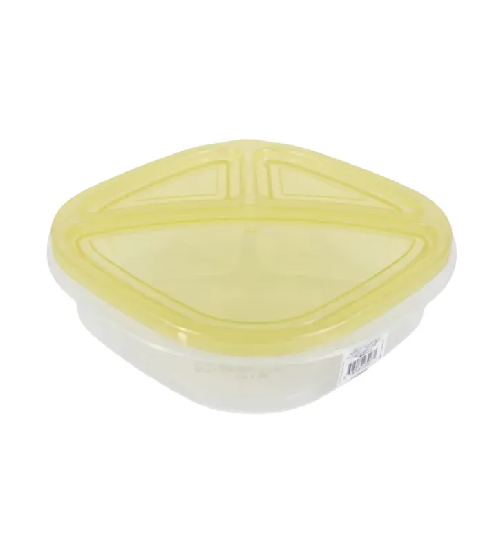 Recipiente Frog de Polipropileno Clarificado 3 Divisiones W207 | Plasvic