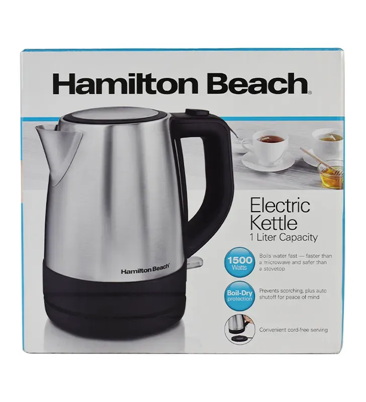 Hervidor eléctrico Hamilton Beach 40998 | 1 L acero inoxidable