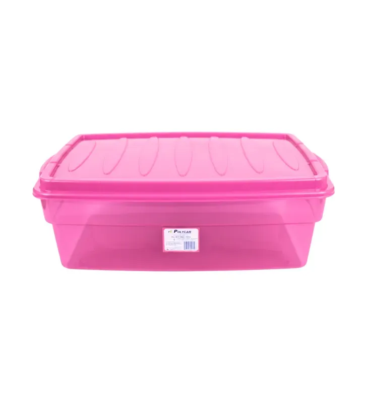 Caja Organizadora Polybox Small Rosa 27.6L PT-BOX-012 | Polycar