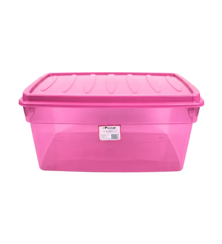 Caja Organizadora Polybox Medium Rosa 38.6L PT-BOX-009 | Polycar