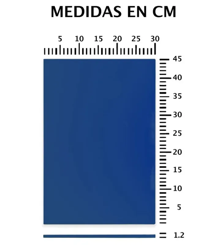 Tabla para Picar de Polietileno Azul 45x30x1.2cm 170-001-113 | Travessa