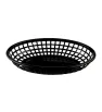Canasta Negra Fast Food Ovalada 23x15x4cm 121-001-005 | Travessa