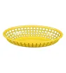 Canasta Amarilla Fast Food Ovalada 23x15x4cm 121-001-004 | Travessa