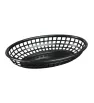 Canasta Negra Fast Food Ovalada 23x15x4cm 121-001-005 | Travessa