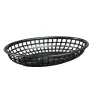 Canasta Negra Fast Food Ovalada 23x15x4cm 121-001-005 | Travessa