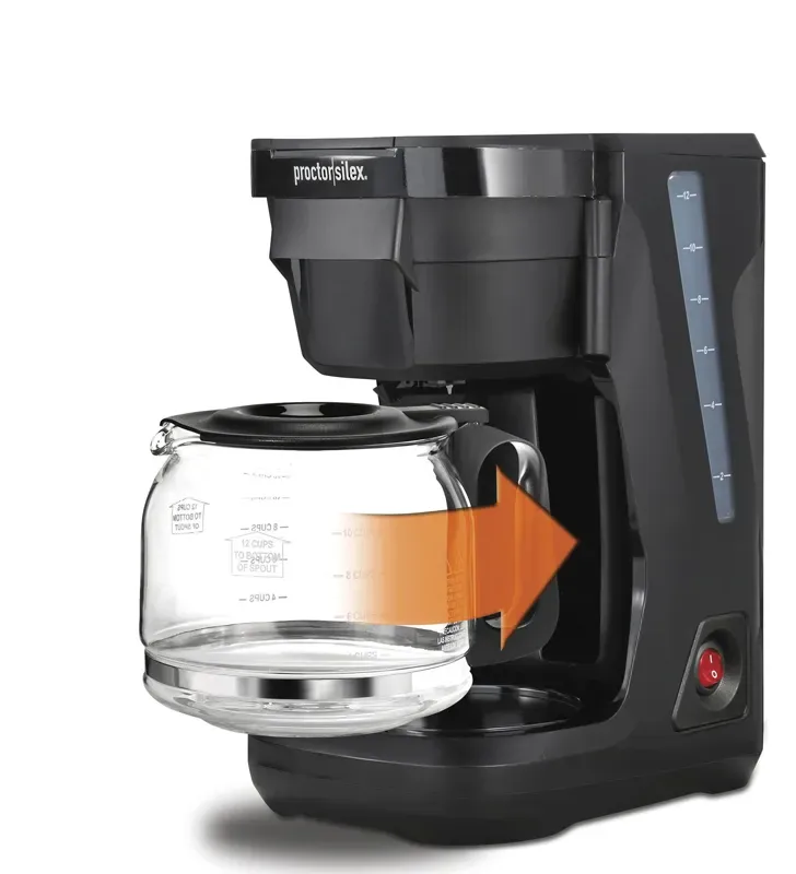 Cafetera Proctor Silex 43680PS | 12 tazas Compacta FrontFill™