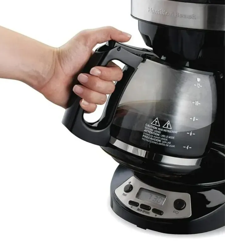 Cafetera programable Hamilton Beach 49615 | 12 tazas, 3 intensidades