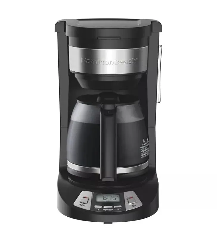 Cafetera programable Hamilton Beach 49615 | 12 tazas, 3 intensidades