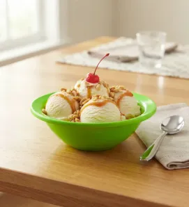 Plato Hondo para Postre de Melamina 4.5 Verde | Travessa