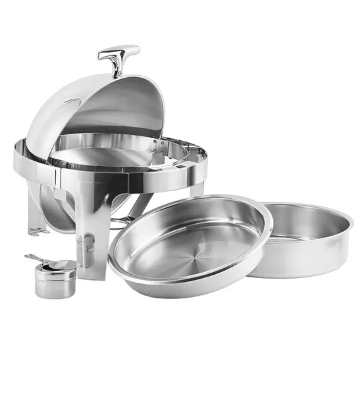 Chafer Circular de Lujo 6.6L Acero Inoxidable | Travessa 157-102-002