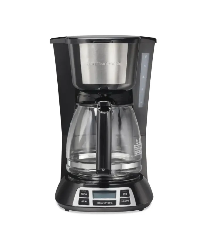 Cafetera Programable Hamilton Beach 49630‑MX | 12 tazas, temporizador fácil