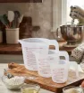 Juego de Tazas Medidoras de Plástico 1L, 500ml, 250ml 020-001-046 | Travessa