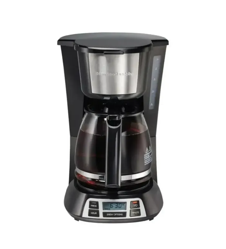 Cafetera Programable Hamilton Beach 49630‑MX | 12 tazas, temporizador fácil