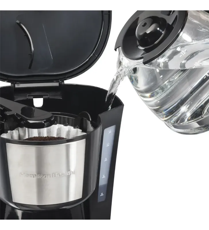 Cafetera Programable Hamilton Beach 49630‑MX | 12 tazas, temporizador fácil