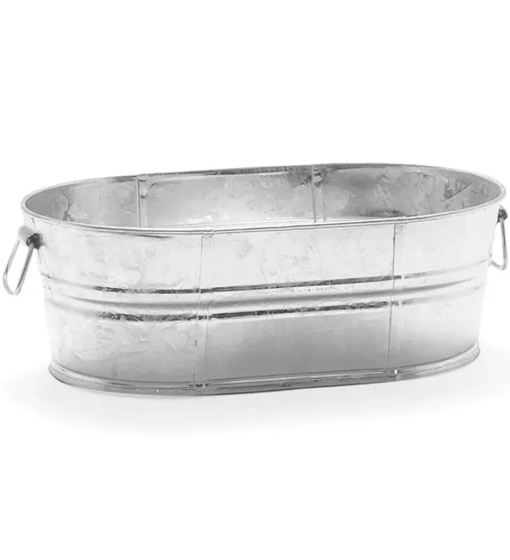 Tina Ovalada de Lámina Galvanizada No. 000 8.5L 2134 | Cubasa