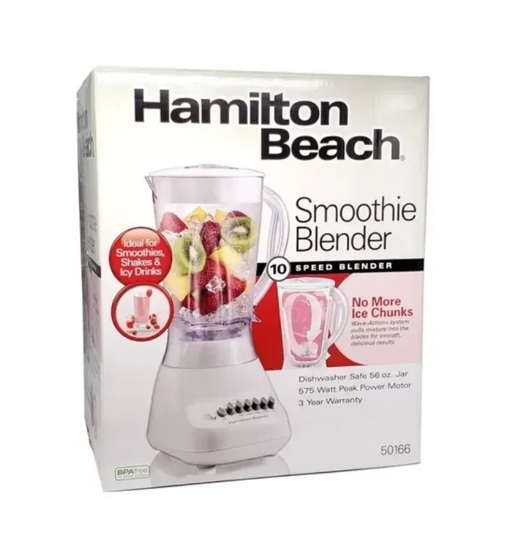 Licuadora Hamilton Beach 50166G 10 Velocidades | Jarra 56 oz Wave‑Action®