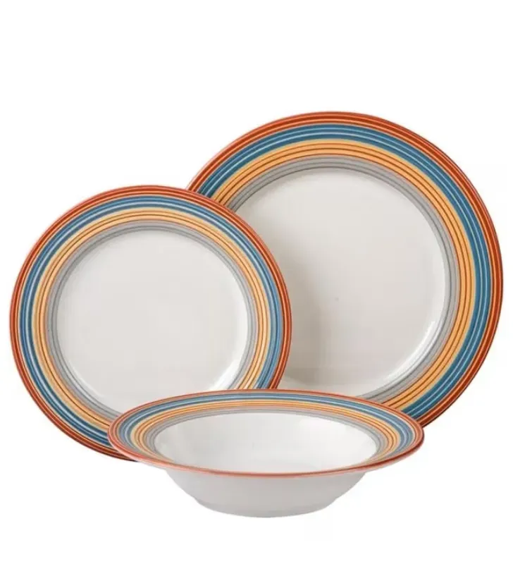 Vajilla de Porcelana 12 Pzs Sarape Y-2020 323304 | Santa Anita