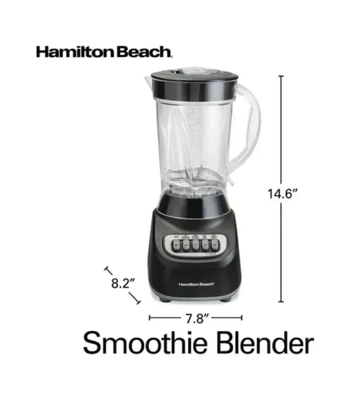 Licuadora Hamilton Beach 50180FG | 48 oz, 12 funciones con Wave‑Action®