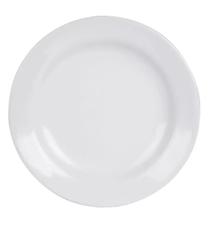 Plato Trinche 26 cm SAR-10 Glacial Blanco Cerámica | Santa Anita