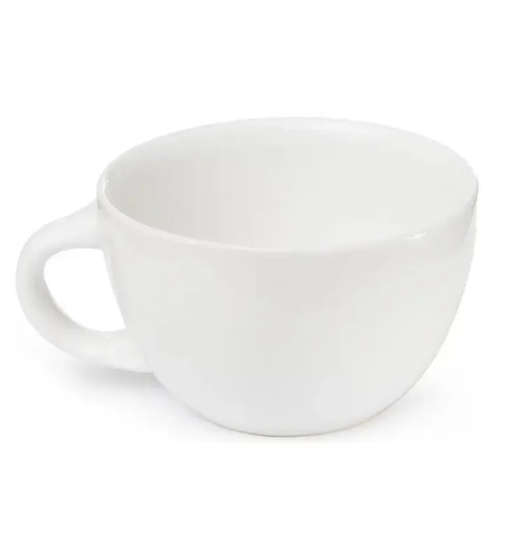 Taza Clásica 220 cc Glacial de Porcelana Blanco | Santa Anita