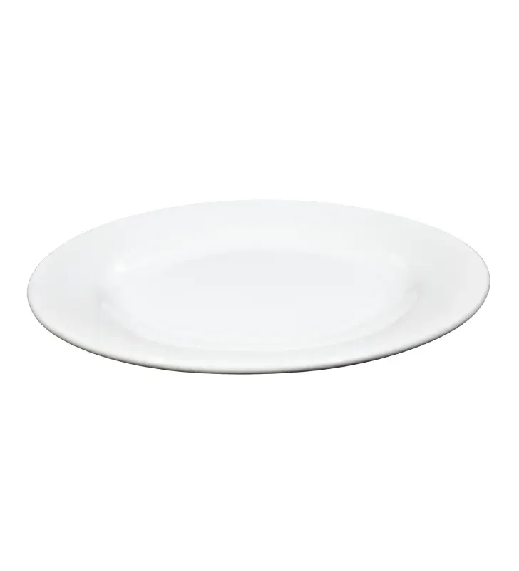 Plato Trinche 26 cm SAR-10 Glacial Blanco Cerámica | Santa Anita