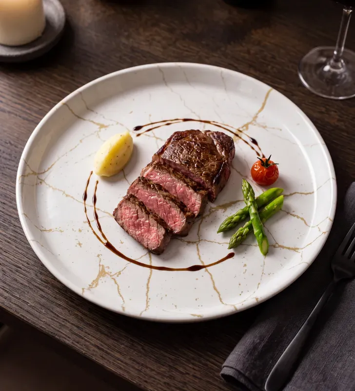 Plato Gourmet 26 cm Atelier Gold & Art | Santa Anita 322610