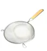 Colador Acero Inoxidable 27 cm Malla Doble Mango Madera | Travessa 022-003-008