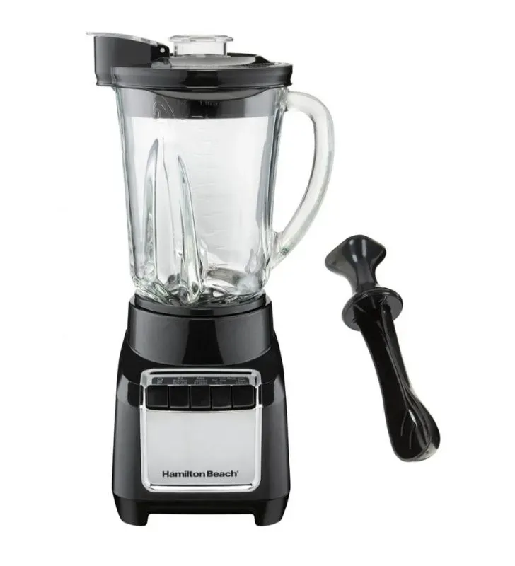 Licuadora Hamilton Beach 53521FG | Jarra de vidrio 48 oz, 700 W, Wave‑Action®