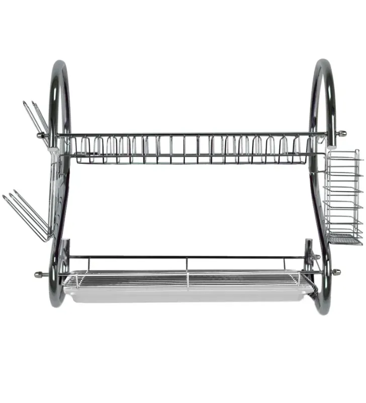 Escurridor de Platos 2 Niveles Elegance II Acero Cromado | Távola 53406