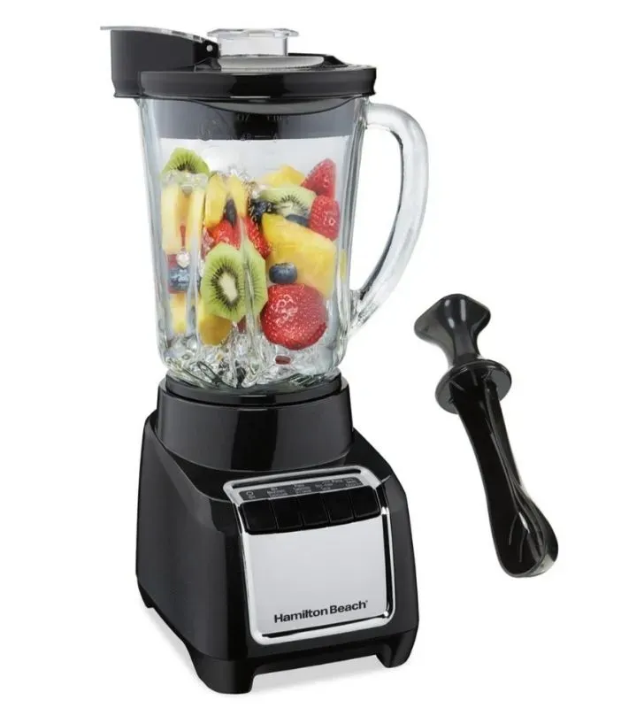 Licuadora Hamilton Beach 53521FG | Jarra de vidrio 48 oz, 700 W, Wave‑Action®