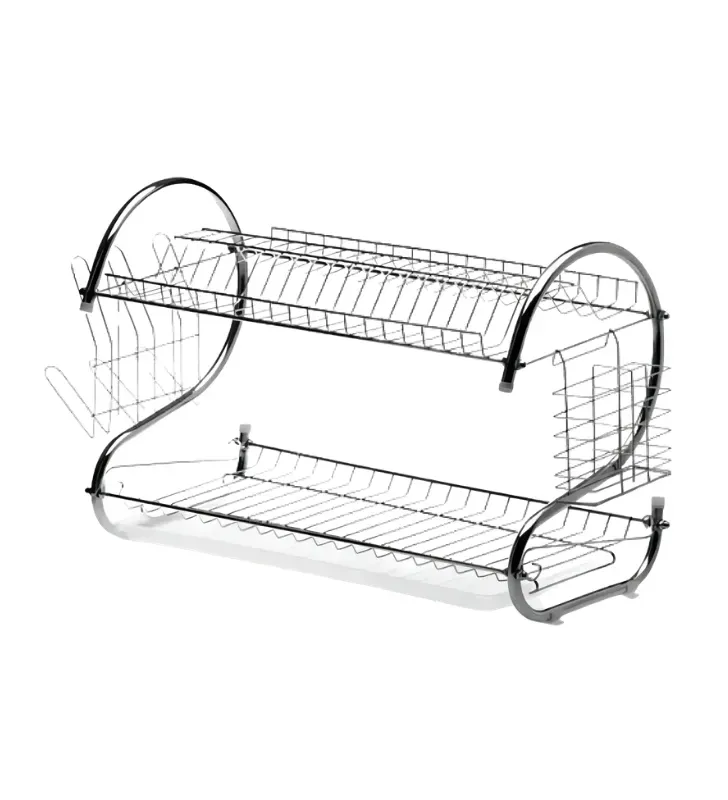 Escurridor de Platos 2 Niveles Elegance I Acero Cromado | Távola 53404