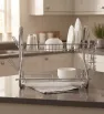 Escurridor de Platos 2 Niveles Elegance II Acero Cromado | Távola 53406