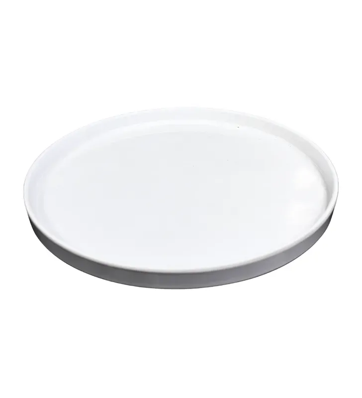 Platón Redondo 27 cm Barcelona Melamina Blanca | Távola 83796
