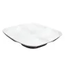 Plato Cuadrado 4 Divisiones Melamina Blanca | Távola 86870