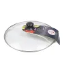 Tapa de Vidrio 30 cm con Pomo de Baquelita | Távola